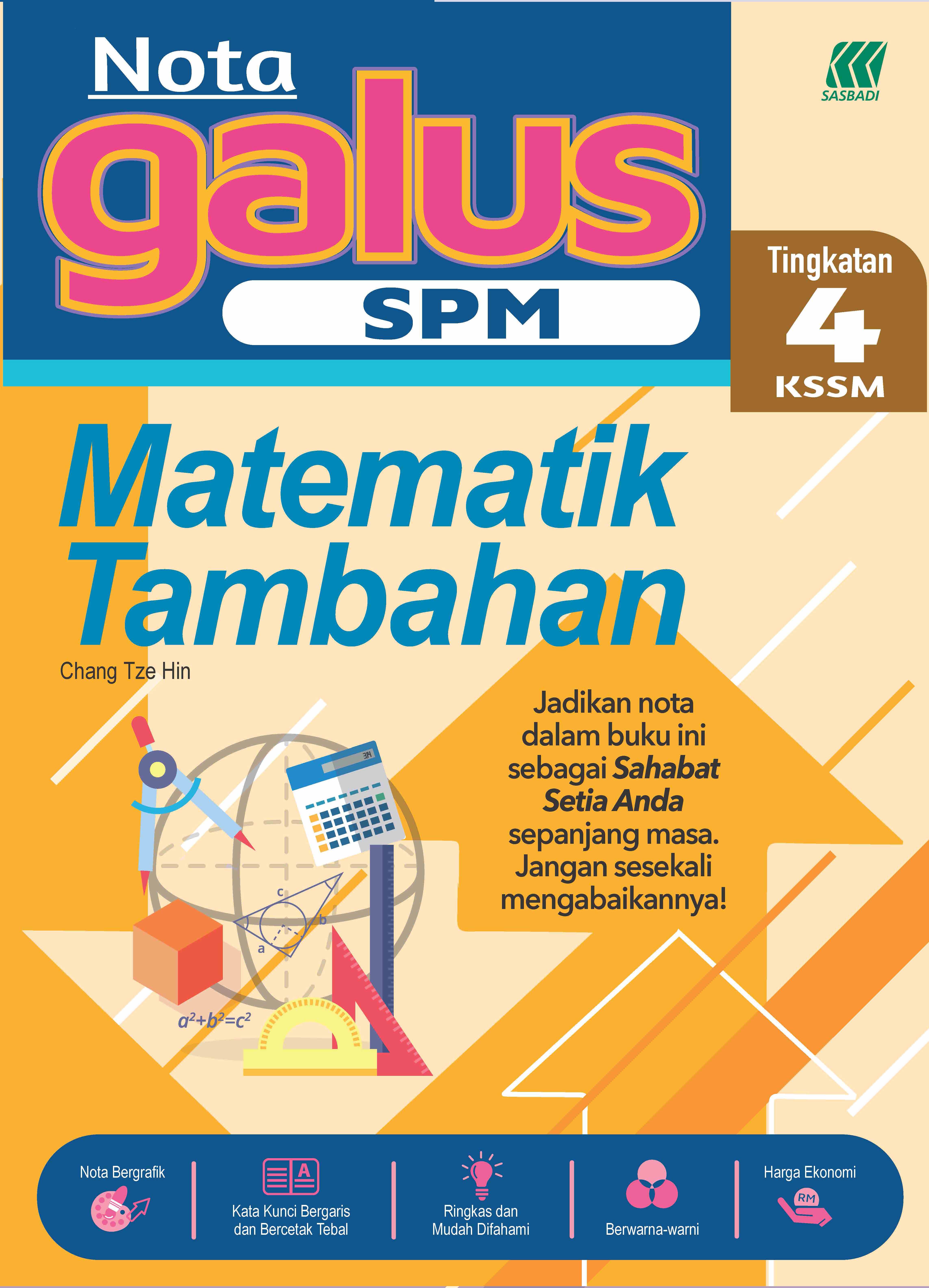 NOTA GALUS SPM MATEMATIK TAMBAHAN TING.4 (2026) Cover